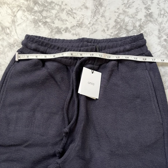 ONIA Brushed Back Terry Jogger Soft Navy Women’s Size Medium NWT - Picture 7 of 14